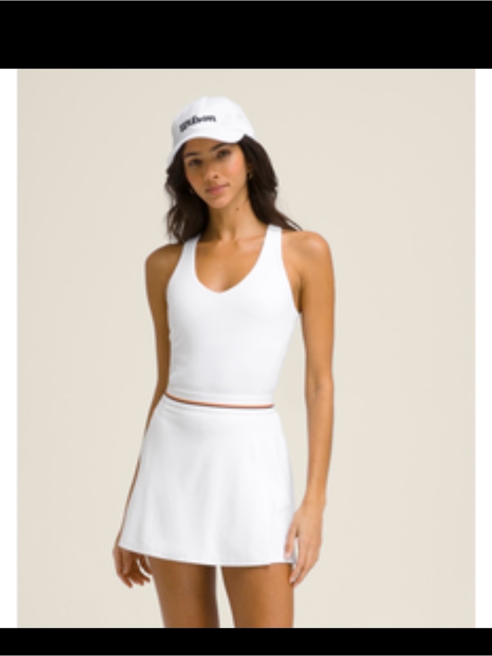 Wilson Sport White Singles Dress with Rainbow Stripe - Medium